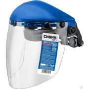 Защитный лицевой щиток СИБИН, экран 200х400 мм, поликарбонат 2 мм, с храповиком