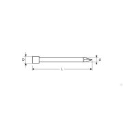 Гвозди финишные оцинкованные, 40 х 18 мм, 1 кг, ЗУБР