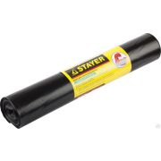 Строительные мусорные мешки Stayer 120л, 10 шт, особопрочные, чёрные, HEAVY DUTY