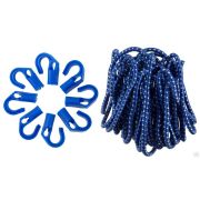 Набор ЗУБР ЭКСПЕРТ Шнур резиновый крепежный, 10 м, d 8 мм, 8 переставных крюков