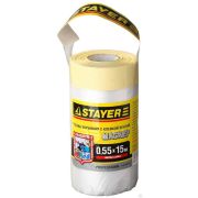 Пленка STAYER PROFESSIONAL защитная с клейкой лентой МАСКЕР, HDPE, 9 мкм, 0,55х15 м