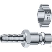 Переходник штуцер елочка 8 мм - рапид штуцер, с хомутом ЗУБР Профессионал