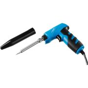 Электропаяльник ЗУБР 30Вт + 130Вт, керамический нагреватель, конус, пистолетная рукоятка, ТУРБО