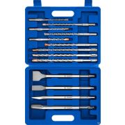 Бур ЗУБР ПРОФЕССИОНАЛ БУРАН SDS-Plus Набор зубил и буров, 13 шт