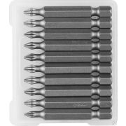 Бита ЗУБР Мастер кованые, хромомолибденовая сталь, тип хвостовика E 1/4, PH1, 50 мм, 10 шт