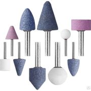 Набор STAYER MASTER Абразивные минишарошки-насадки для гравера и дрели, хвостовик d 3,2 / 6,0 мм, 10 предметов