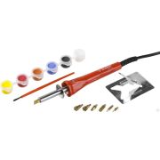 Прибор ЗУБР Мастер для выжигания с набором насадок 7 шт и красками