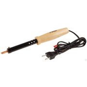 Электропаяльник ЗУБР 80Вт, с деревянной рукояткой, клин