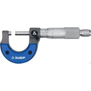 Микрометр ЗУБР Профессионал гладкий механический, МК 25, диапазон 0-25 мм, шаг измерения 0,01 мм