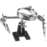 Держатель третья рука STAYER с лупой 2Х,, MAXTerm