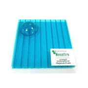Сотовый поликарбонат Novattro 8мм бирюза 2100x6000мм