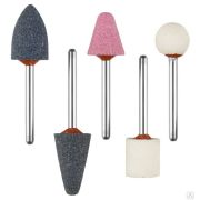 Набор ЗУБР Мастер Абразивные минишарошки-насадки для гравера и дрели, хвостовик d 3,2 мм, 5 предметов