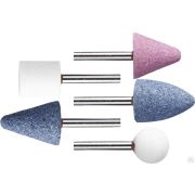 Набор STAYER MASTER Абразивные минишарошки-насадки для гравера и дрели, хвостовик d 3,2 мм, 5 предметов