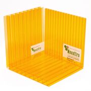 Сотовый поликарбонат Novattro 8мм оранжевый 2100x6000мм