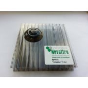 Сотовый поликарбонат Novattro 6мм бронза 2100x6000мм