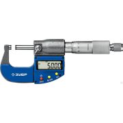 Микрометр ЗУБР Профессионал гладкий цифровой, МКЦ 25, диапазон 0-25 мм, шаг измерения 0,001 мм