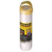 Пленка STAYER PROFESSIONAL защитная с клейкой лентой МАСКЕР, HDPE, 9 мкм, 2,1х15 м