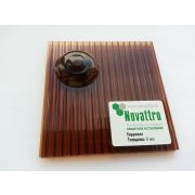 Сотовый поликарбонат Novattro 6мм терракот 2100x6000мм