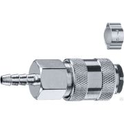 Переходник штуцер елочка 6 мм - рапид муфта, с хомутом ЗУБР Профессионал