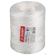 Шпагат ЗУБР полипропиленовый, d=1,6 мм, 500 м, белый, 32 кгс, 1,0 ктекс