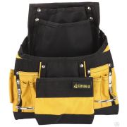 Сумка поясная STAYER для инструментов, нейлоновая, 10 карманов