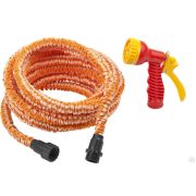 Удлиняющийся шланг, распылитель пистолетный, адаптеры GRINDA PROLine PS-15 5-15 м