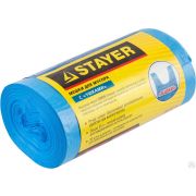 Мусорные мешки Stayer 35л, 30 шт, голубые с ушками, STANDARD