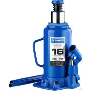 Домкрат бутылочный гидравлический, Профессионал ЗУБР 16т, 228-465 мм