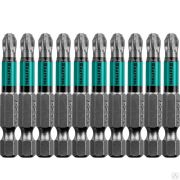 Бита Optimum Line, PZ3, 50 мм, тип хвостовика E 1/4, 10 шт в блистере, KRAFTOOL