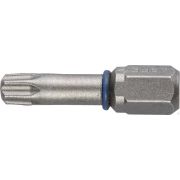 Бита ЗУБР ЭКСПЕРТ торсионные кованые, обточенные, хромомолибденовая сталь, тип хвостовика C 1/4, T15, 25 мм, 2 шт