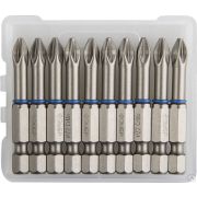 Бита ЗУБР ЭКСПЕРТ торсионные кованые, обточенные, хромомолибденовая сталь, тип хвостовика E 1/4, PZ2, 50 мм, 10 шт