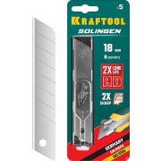 Лезвия сегментированные, 8 сегментов, 5 шт KRAFTOOL SOLINGEN 18 мм