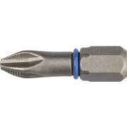 Бита ЗУБР ЭКСПЕРТ торсионные кованые, обточенные, хромомолибденовая сталь, тип хвостовика C 1/4, PH2, 25 мм, 2 шт