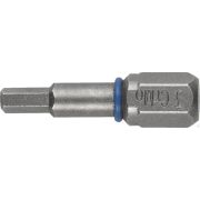 Бита ЗУБР ЭКСПЕРТ торсионные кованые, обточенные, хромомолибденовая сталь, тип хвостовика C 1/4, HEX4, 25 мм, 2 шт