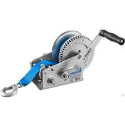 Лебедка ручная барабанная ЗУБР Профессионал, тяговая, ленточная, 1,1т, 10 м