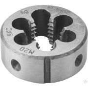 Плашка, сталь 9ХС, круглая ручная ЗУБР М20x25 мм