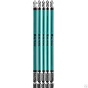 Бита Optimum Line, PH2, 150 мм, тип хвостовика E 1/4, 5 шт в блистере, KRAFTOOL