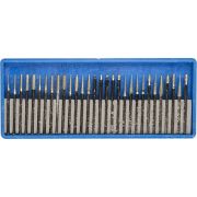 Набор ЗУБР Мини-насадки с алмазным напылением в пластиковом боксе, P=180, хвостовик d=3 мм, 30 предметов