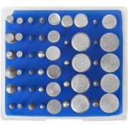 Набор ЗУБР Профессионал Мини-насадки с алмазным напылением в пластиковом боксе, Р 180, хвостовик 3 мм, 50 предметов