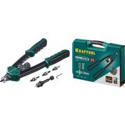 Заклепочник Комбинированный компактный двуручный в кейсе KRAFTOOL Сombo2-M10