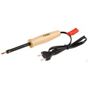 Электропаяльник ЗУБР 25Вт, с деревянной рукояткой, клин