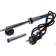 Электропаяльник ЗУБР 100Вт, в наборе припой + подставка, 2-комп рукоятка, клин, керамический нагреватель