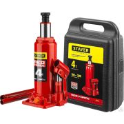 Домкрат бутылочный гидравлический в кейсе STAYER RED FORCE 4т 195-380 мм