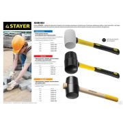 Чёрная резиновая киянка STAYER PROFI 680 г