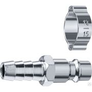 Переходник штуцер елочка 10 мм - рапид штуцер, с хомутом ЗУБР Профессионал