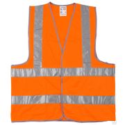 Жилет сигнальный STAYER MASTER, оранжевый, размер XL 50-52