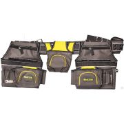 Пояс монтажника KRAFTOOL INDUSTRIE, 2 подвесных подсумка, 20 карманов, 2 петли для крепления молотка и рулетки