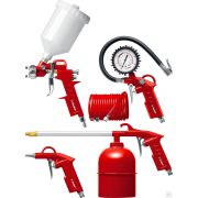 Набор пневмоинструмента ЗУБР MS-5G универсальный, 5 предметов