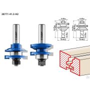Набор фрез рамочных №1 ЗУБР 41,3x23 мм, хвостовик 12 мм