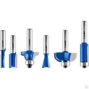 Набор профильных фрез по дереву ЗУБР 6 шт